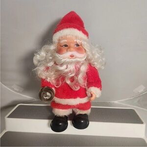 VTG 1960s Walking Bell Ringing Santa Clause Not Working for Parts Or Repair